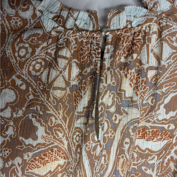 Ulla Johnson Maja Feldspar Paisley Chiffon Minidress Size 6 Long Sleeve EUC - Picture 9 of 16